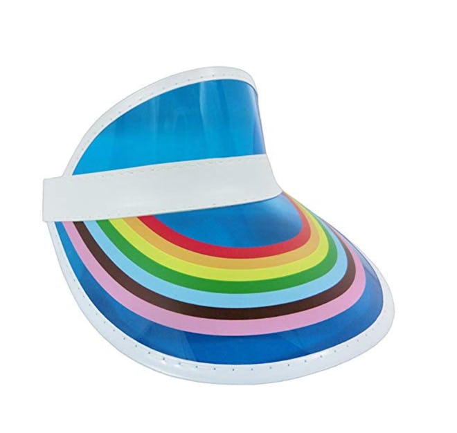 Retro Rainbow Color Sun Visor