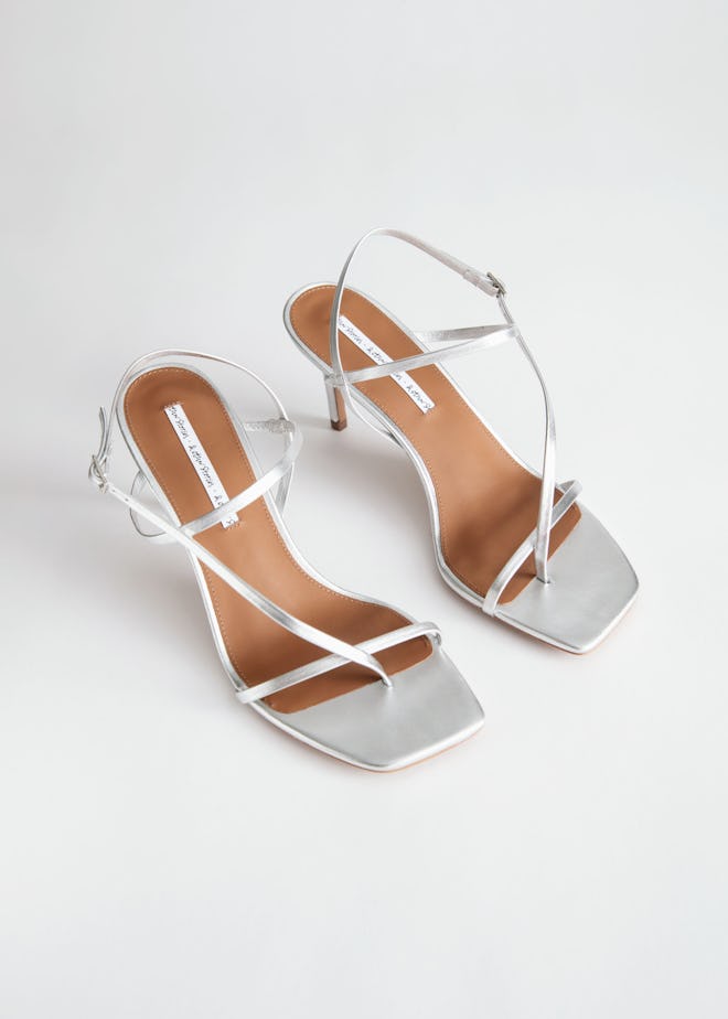 Cross Strap Stiletto Sandals