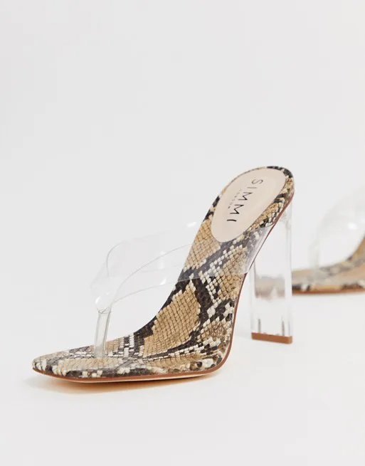 clear thong sandals