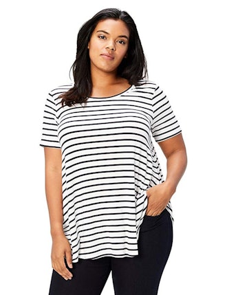 Daily Ritual Women's Plus Size Jersey Short-Sleeve Scoop Neck 