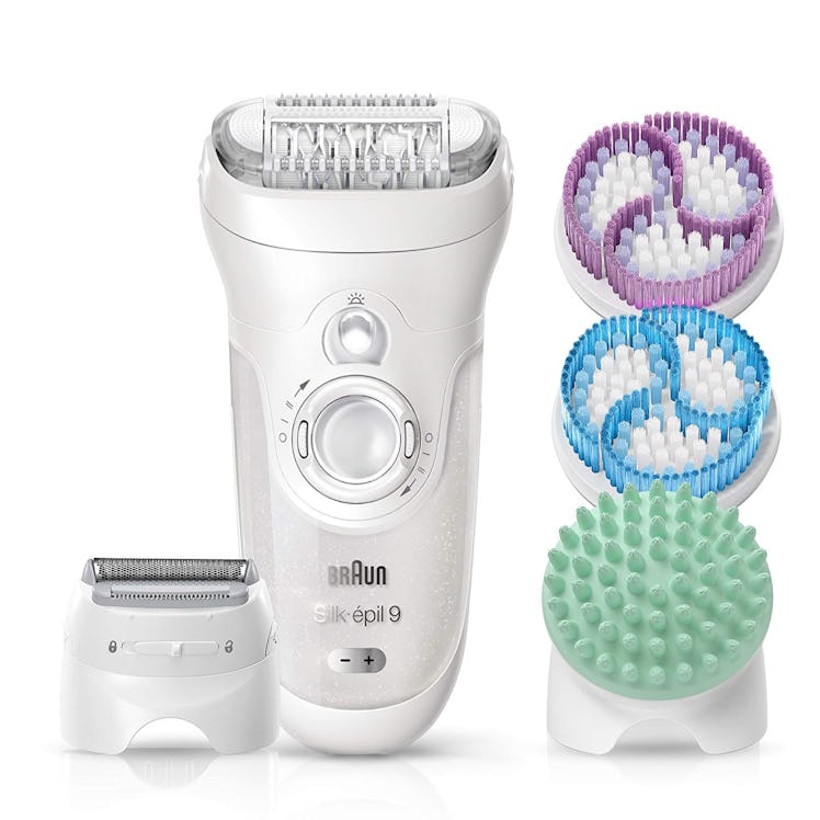 Braun Silk-épil 9 Epilator With Exfoliating Brushes And Skincare System