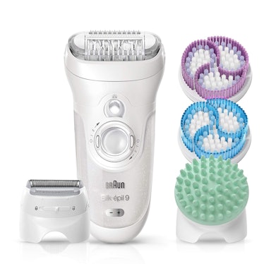 Braun Silk-épil 9 Epilator With Exfoliating Brushes And Skincare System