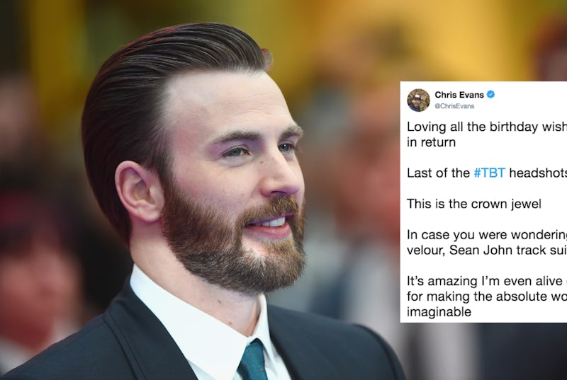 Chris Evans' Birthday Tweet Included A Throwback Photo That's Truly A ...