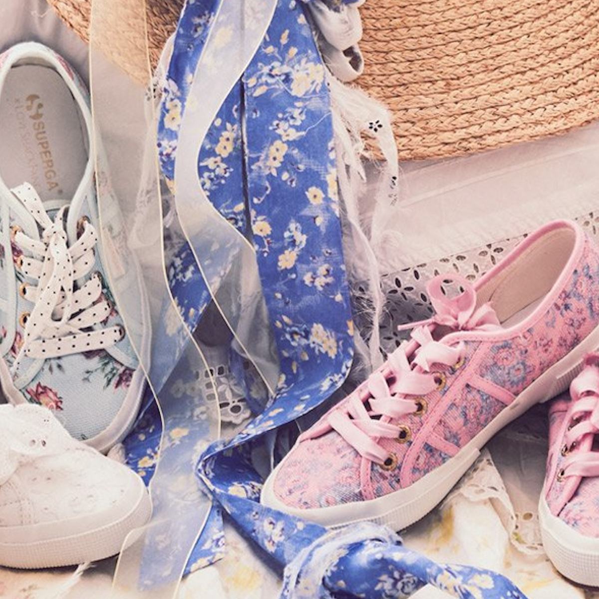 This LoveShackFancy x Superga Collaboration Is Filled With Floral Sneakers That Are Worth Splurging On