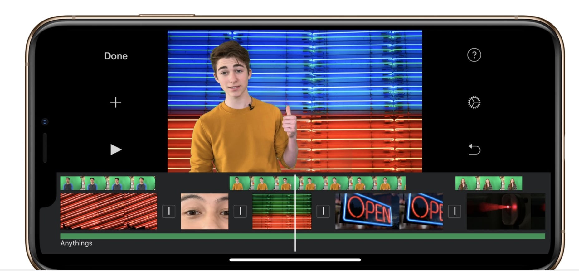 how to use green screen on imovie iphone