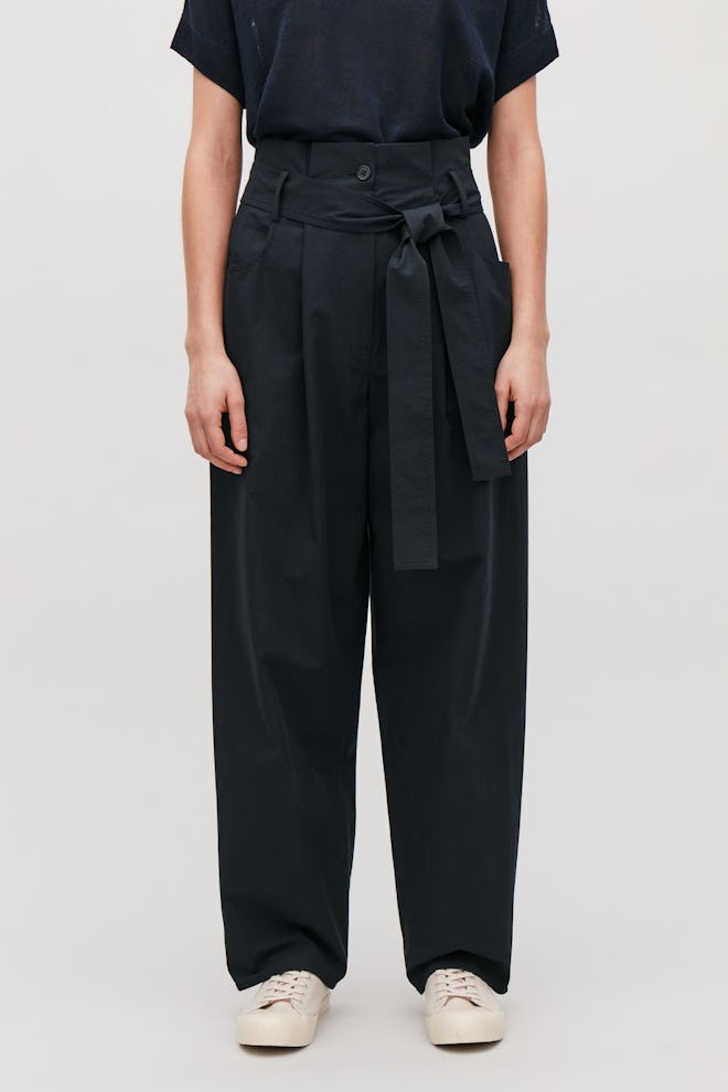 Pocket-Detailed Paperbag Trousers