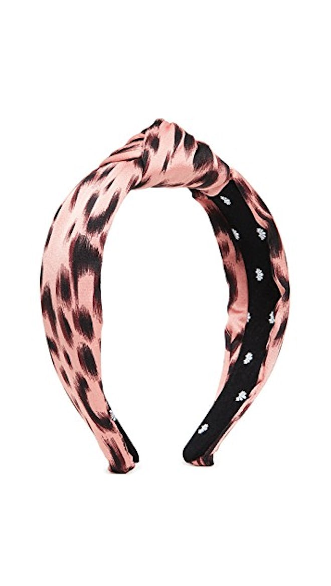 Silk Leopard Knotted Headband