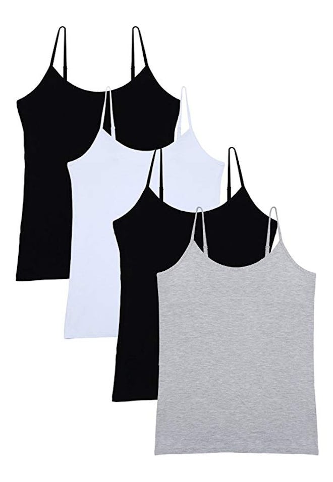Vislivin Women's Basic Solid Camisole Tank Tops (4 Pack)