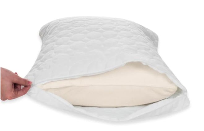 Remedy Bed Bug and Dust Mite Pillow Protector in White
