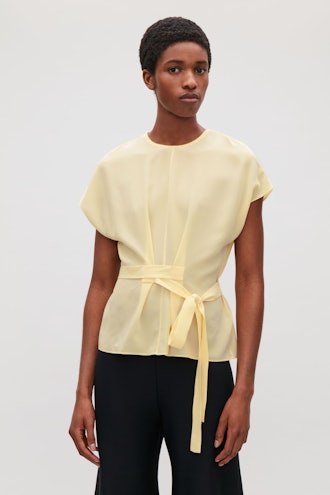 Silk Top With Wrap-Tie
