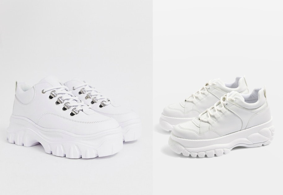 12 Chunky White Sneakers Under $100 That You'll Want To Pair With ...