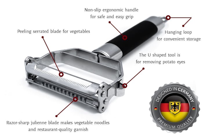 Deiss® PRO Dual Julienne & Vegetable Peeler