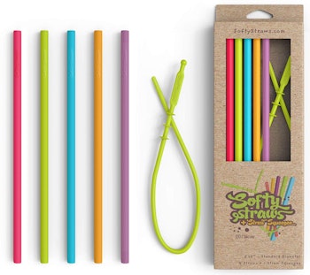 Softy Straws Silicone Straws (5 Pack)