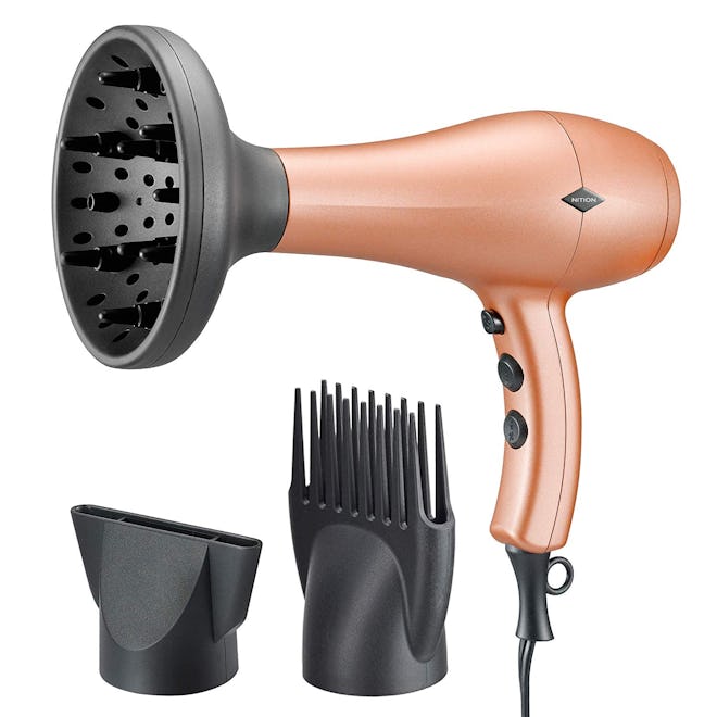 NITION 1875 Watt Negative Ions Ceramic Hair Dryer with Diffuser