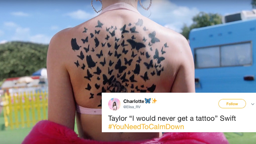Is Taylor Swift S Butterfly Back Tattoo Real You Need To Calm