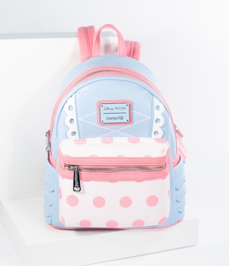 Loungefly Blue & Pink Bo Peep Leatherette Disney Pixar Mini Backpack