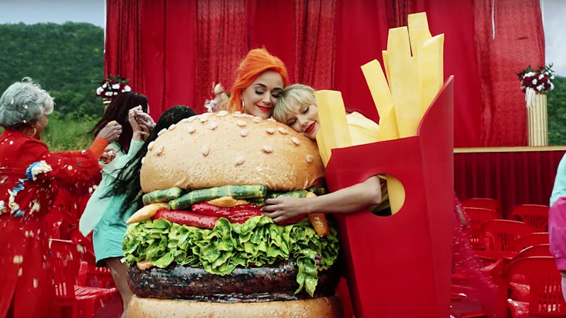 Katy Perry S Met Gala Burger Dress Is In Taylor Swift S You Need To Calm Down Music Video