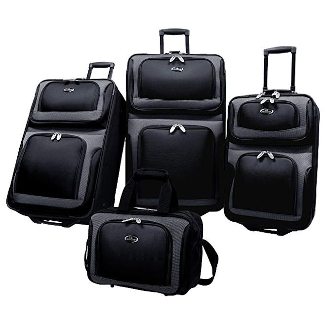 U.S Traveler New Yorker Four-Piece Expandable Luggage Set