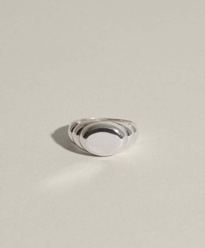 Duet Signet Ring in Silver