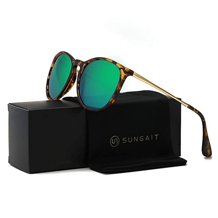 SUNGAIT Vintage Round Sunglasses 