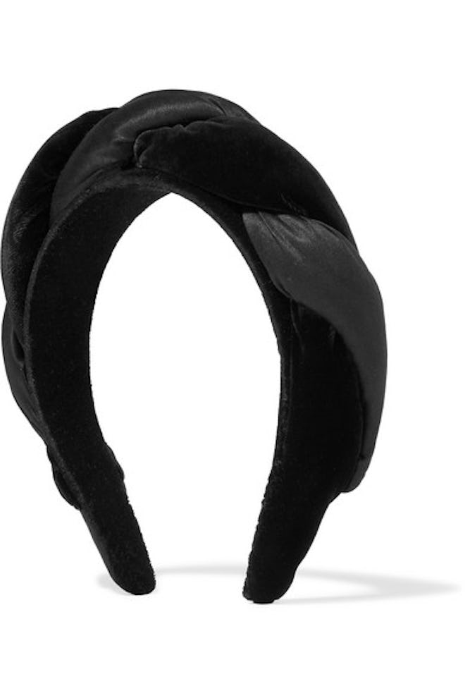 Braided Velvet And Satin Headband