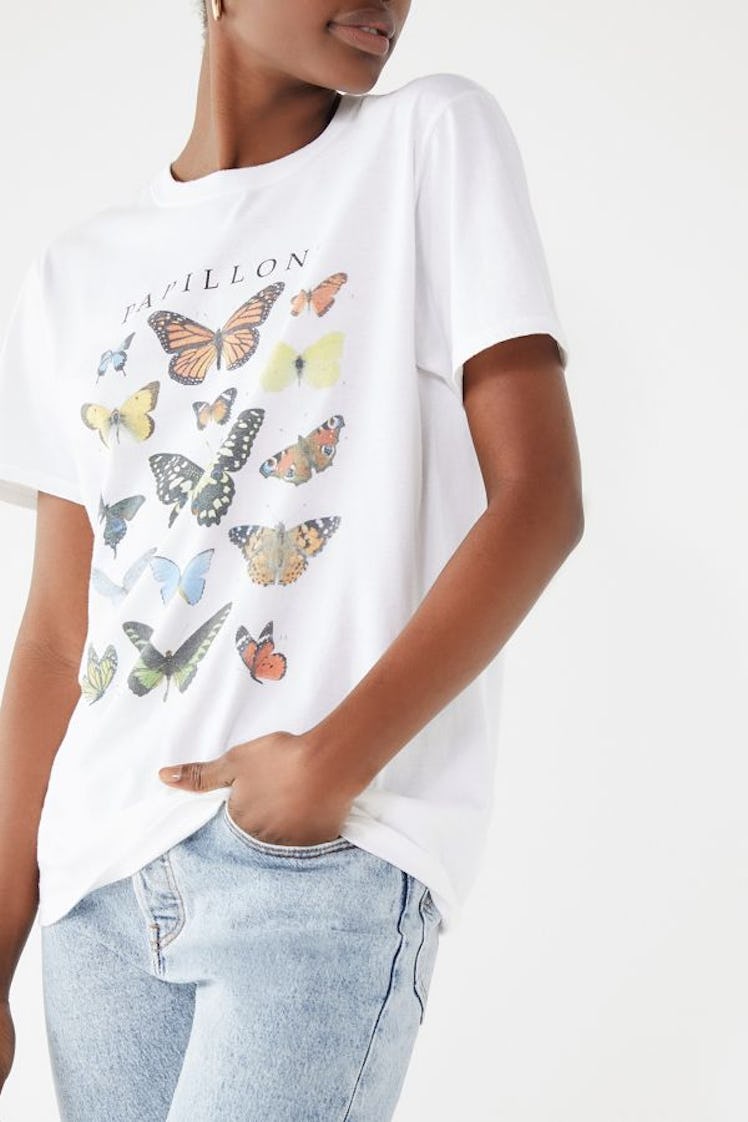Butterfly Crew Neck Tee