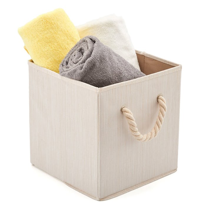 EZOWare Foldable Bamboo Storage Bins (Set of 4)