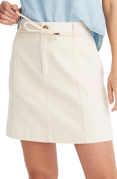 Madewell Capital A-Line Miniskirt