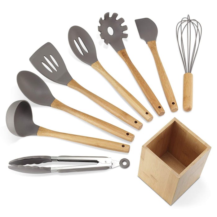 NEXGADGET Silicone Kitchen Utensil Set (9 Pieces)