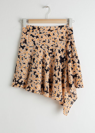Floral Handkerchief Mini Skirt