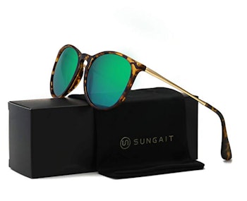 SUNGAIT Vintage Round Sunglasses