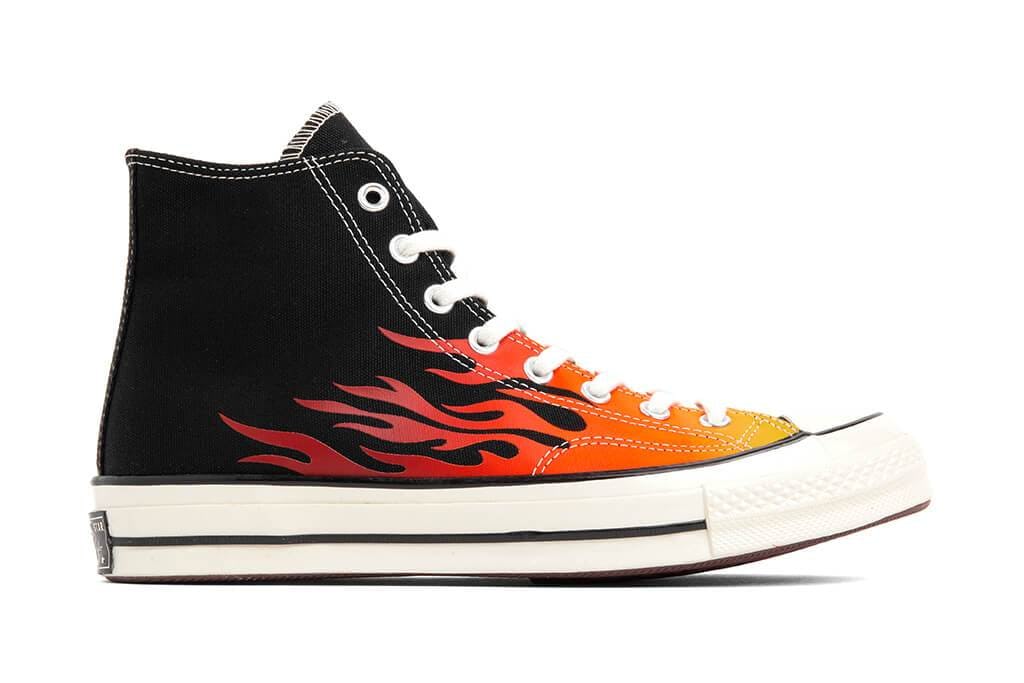 rainbow flame converse