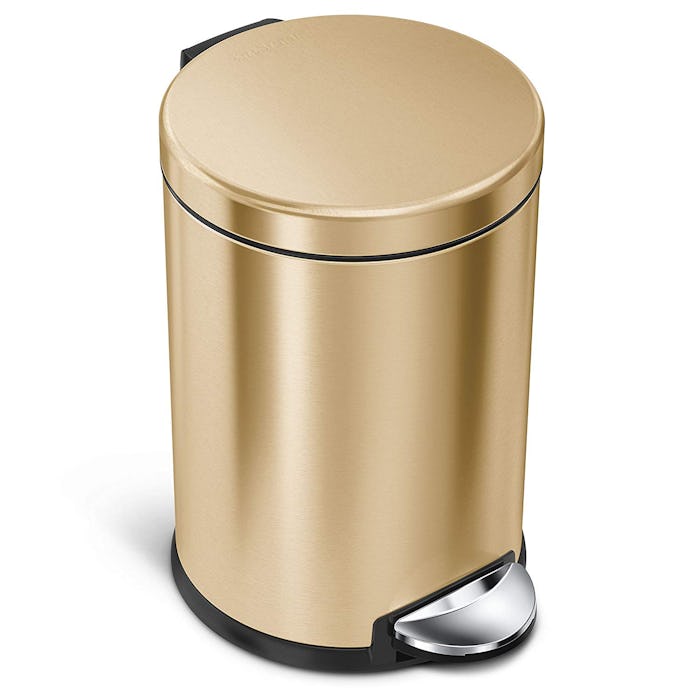 simplehuman Brass Bathroom Trash Can