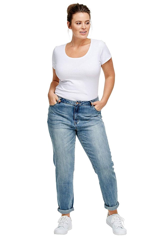 Ellos Women's Plus Size Boyfriend Jeans