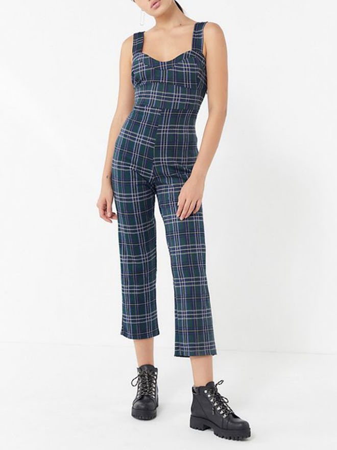 Rachel Plaid Jumpsuit