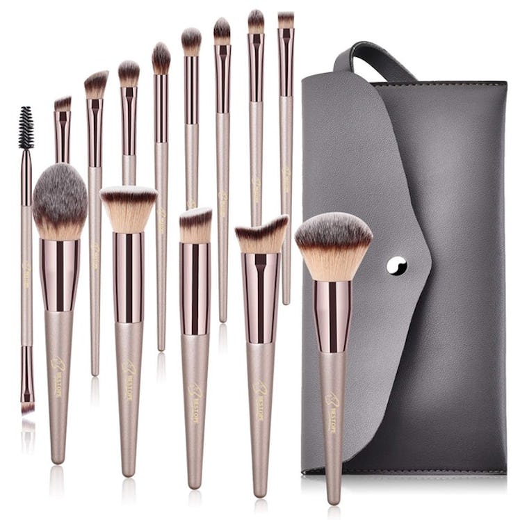 BESTOPE Makeup Brush Set (14 Pieces + Case)