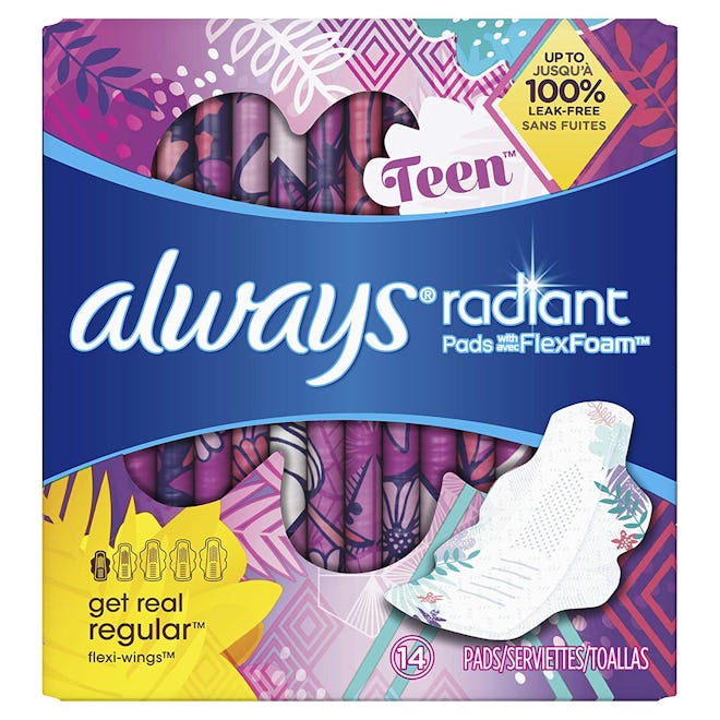 Always Radiant Teen Pads, Unscented (14 count) 