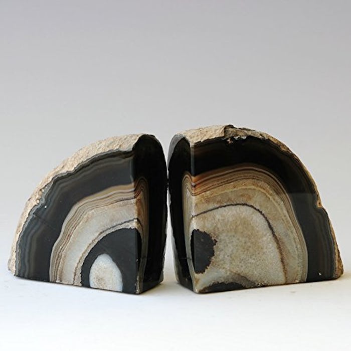 JIC Gem Agate Bookends