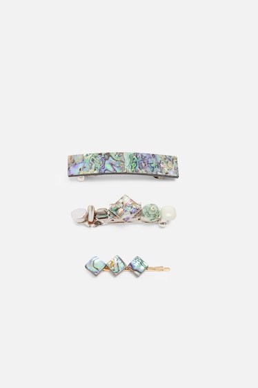 Pack of Abalone Shell Hair Pins
