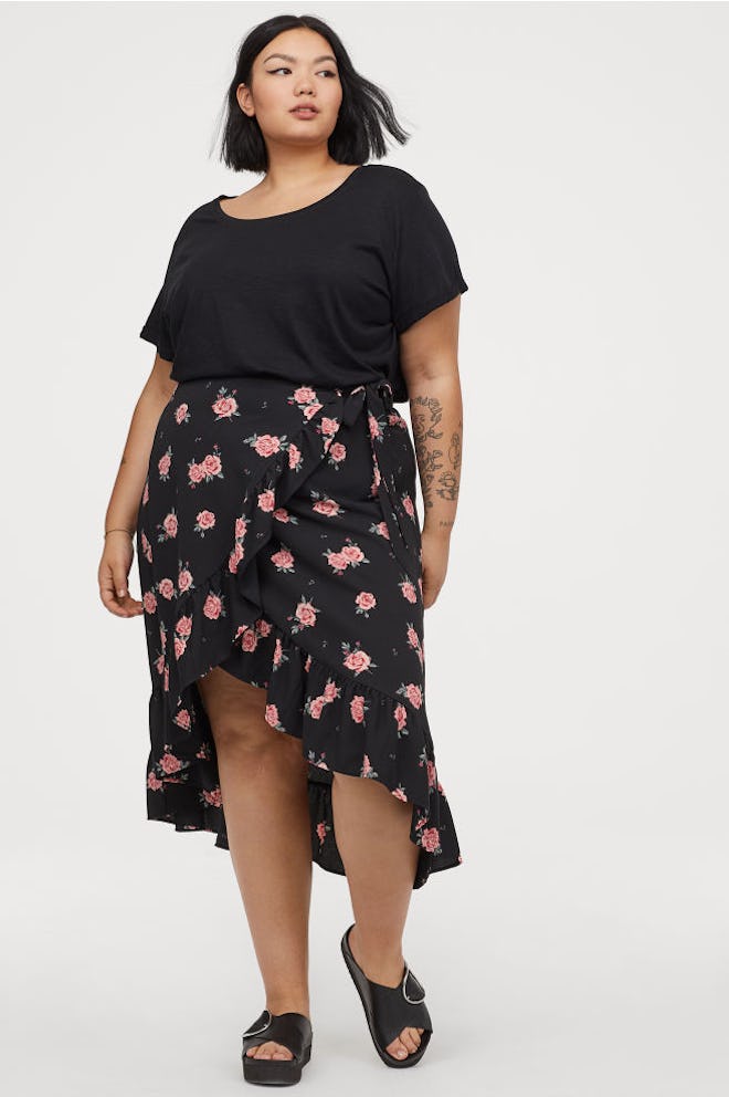 Wrap-Front Skirt