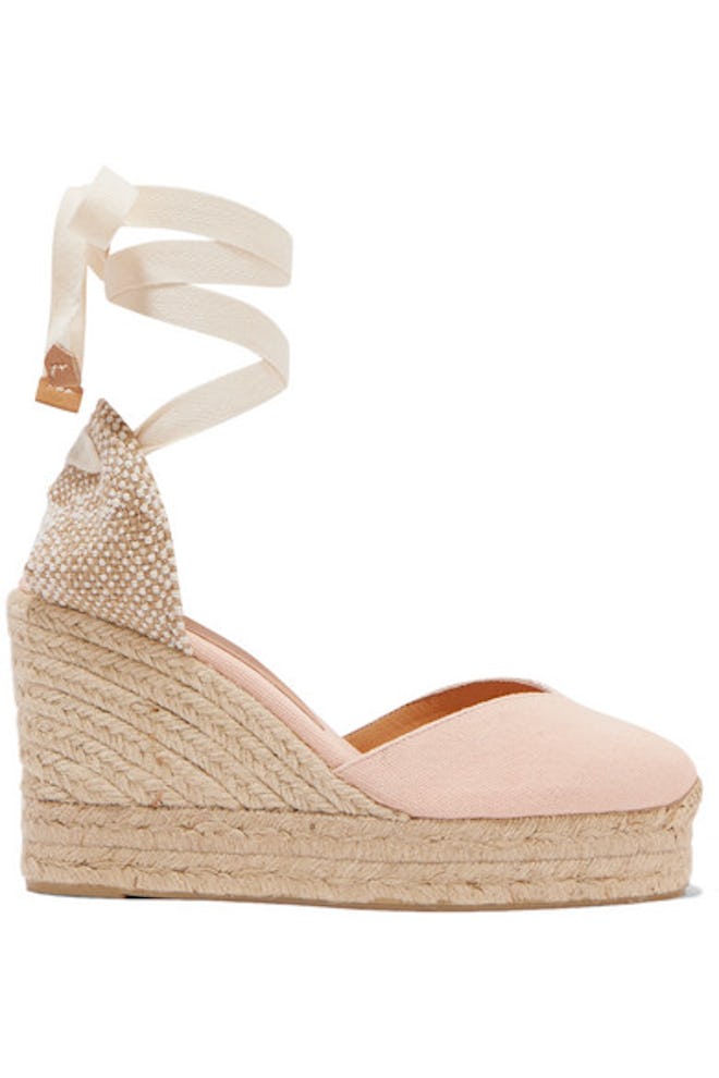 Castañer Chiara 100 canvas wedge espadrilles