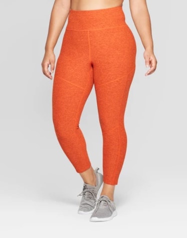 Women's Plus Mini Stripe 7/8 High-Waisted Leggings - JoyLab