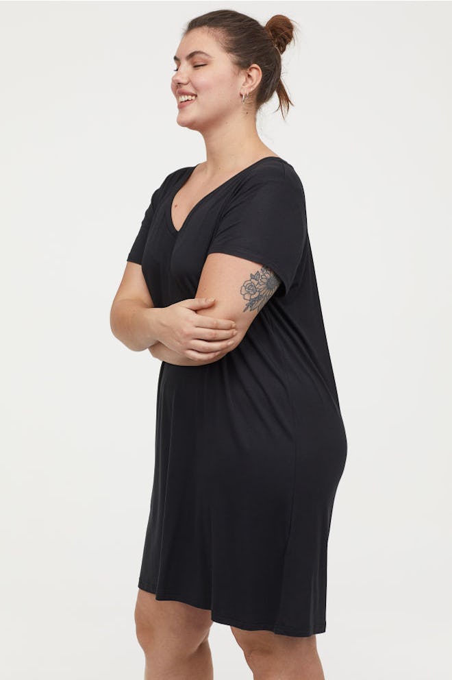 V-Neck Jersey Dress