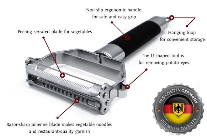 Deiss® PRO Dual Julienne & Vegetable Peeler