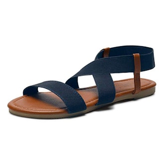 SANDALUP Women's Elastic Flat Sandals