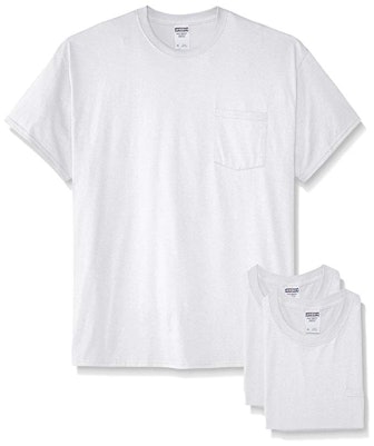 Jerzees Short Sleeve Pocket T-Shirts (Pack of 3)