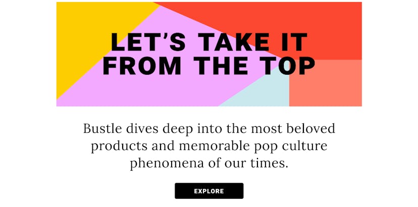 LET'S TAKE IT FROM THE TOP, Bustle sign