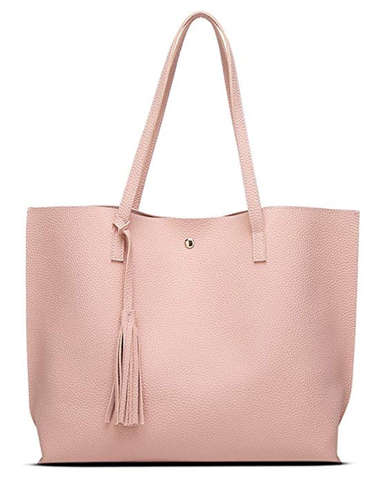 Dreubea Soft Leather Tote Shoulder Bag 