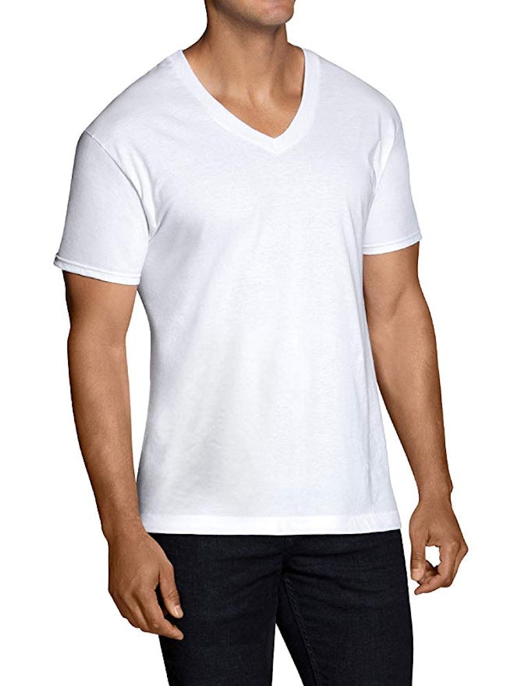 Fruit of the Loom Men's Stay Tucked V-Neck (Pack of 6)