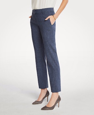 The Straight Pant in Linen Blend 